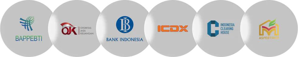 BAPPEBTI, Otoritas Jasa Keuangan, Bank Indonesia, ICDX, Indonesia Clearing House, dan ASPEBTINDO