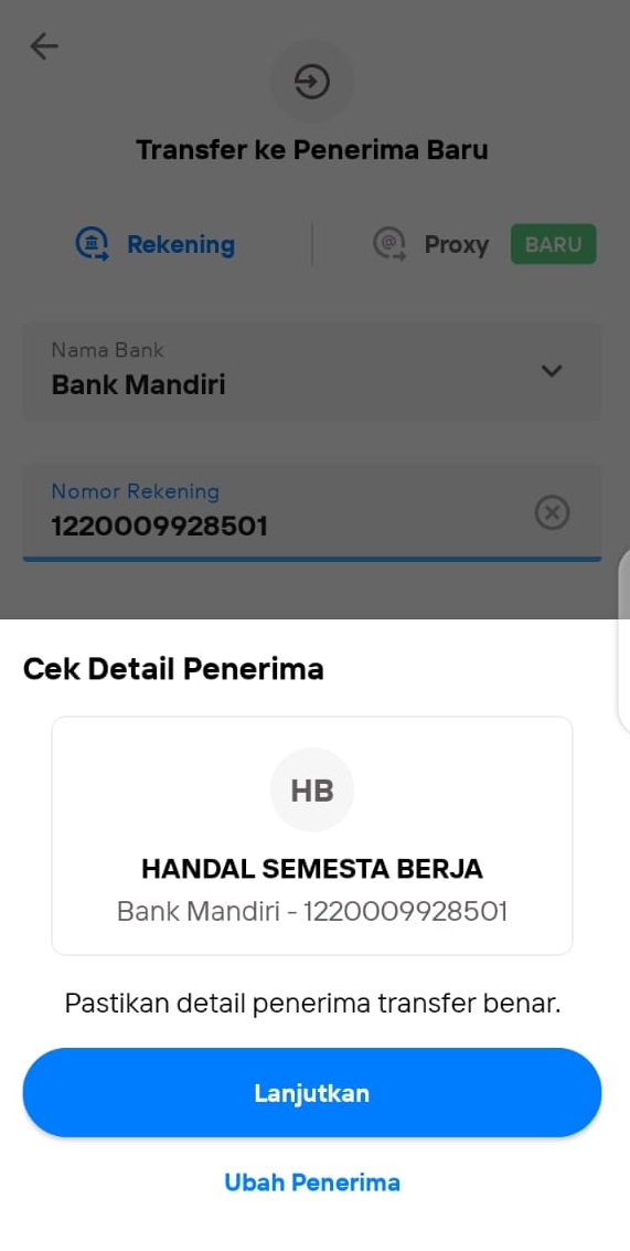 pilih rek hsb